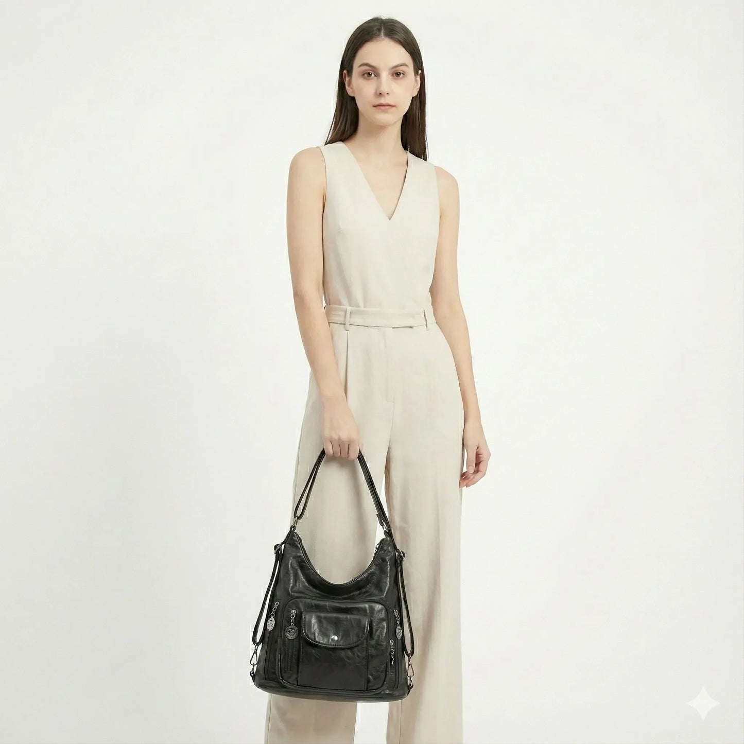 Genuine Leather Women's Handbag - Lim