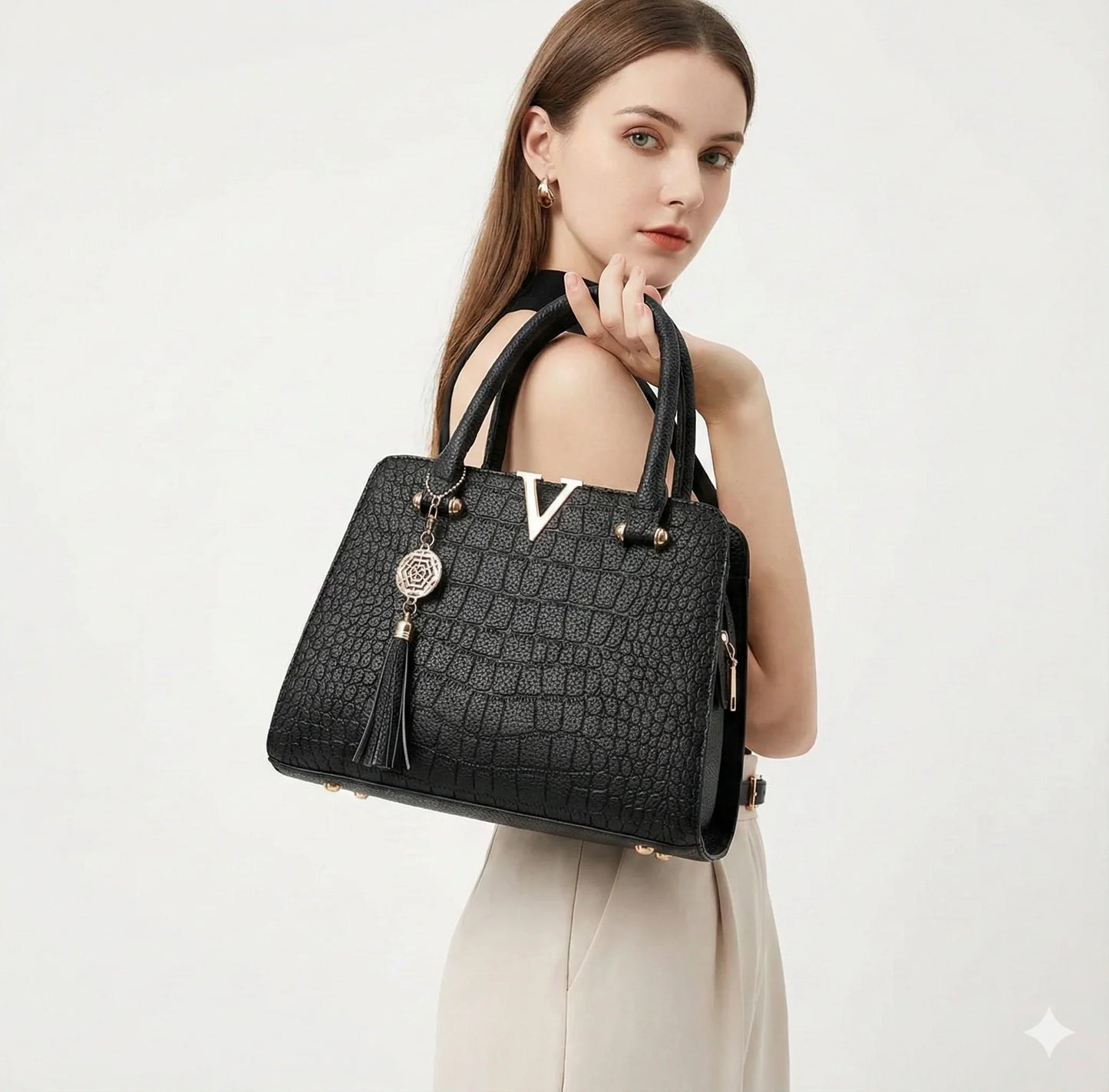 Genuine Leather Handbag - Veneza