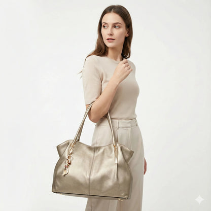 Genuine Leather Handbag - Elisa
