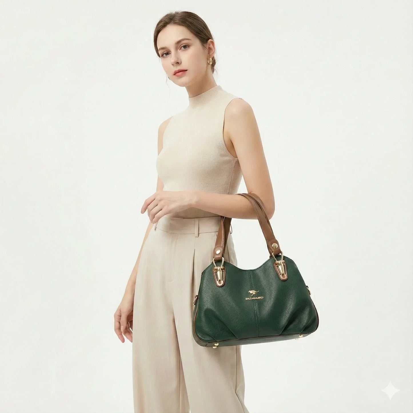 Genuine Leather Handbag - Uiva