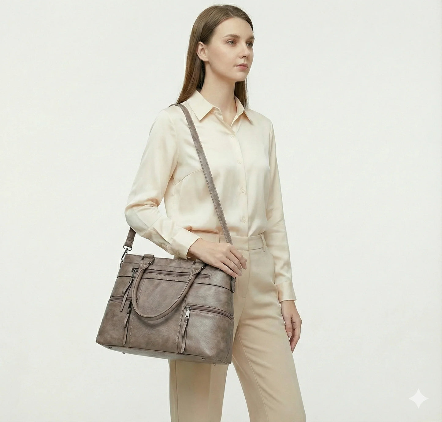 Handbag in Genuine Leather - Verse