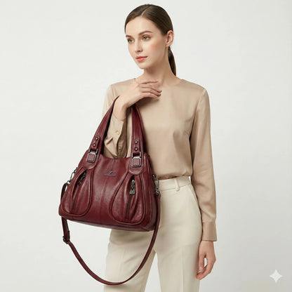 Genuine Leather Handbag - Livia