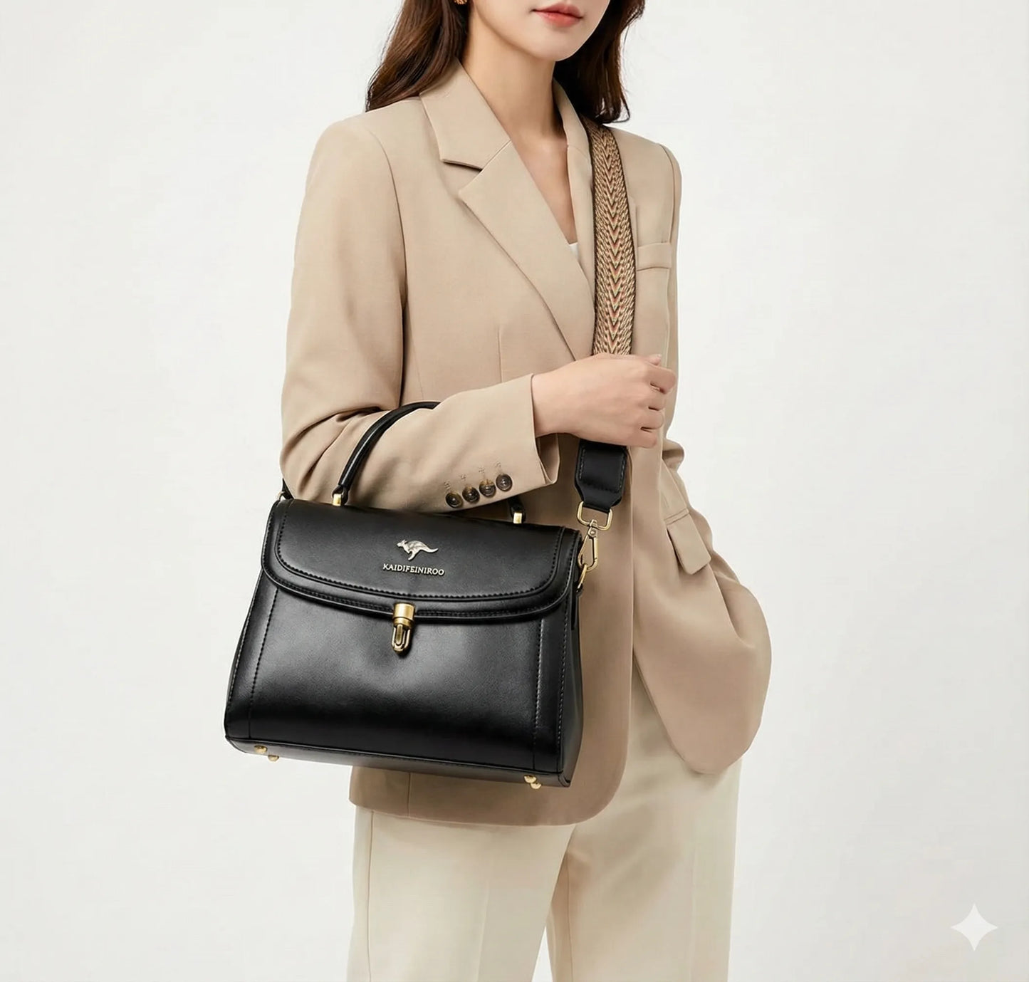 Handbag in Genuine Leather - Venis
