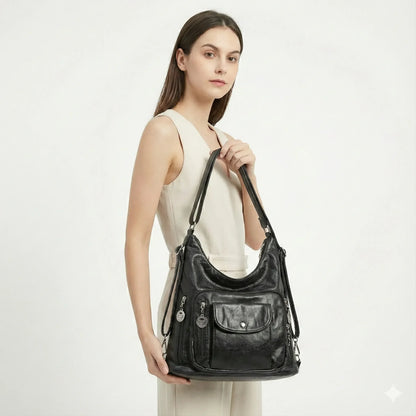 Genuine Leather Women's Handbag - Lim