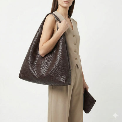 Genuine Leather Handbag and Wallet - Noelle
