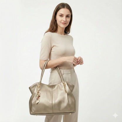 Genuine Leather Handbag - Elisa