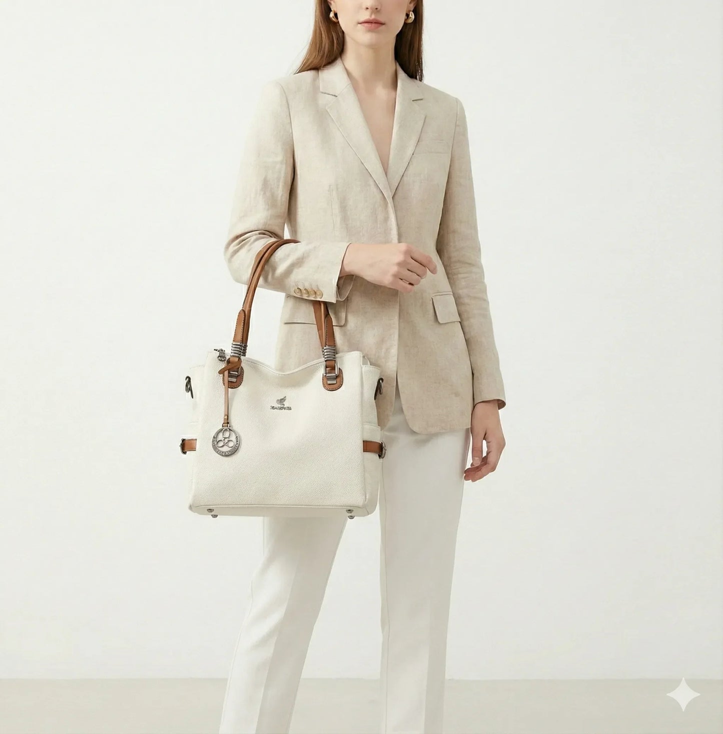 Genuine Leather Handbag - Helena