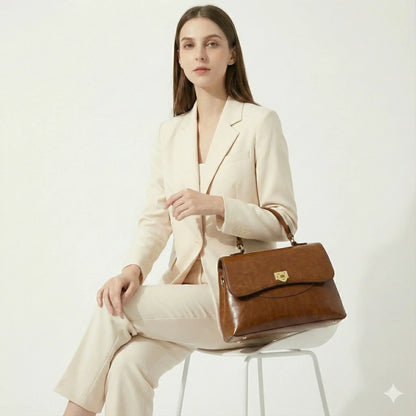 Handbag in Genuine Leather - Sienna