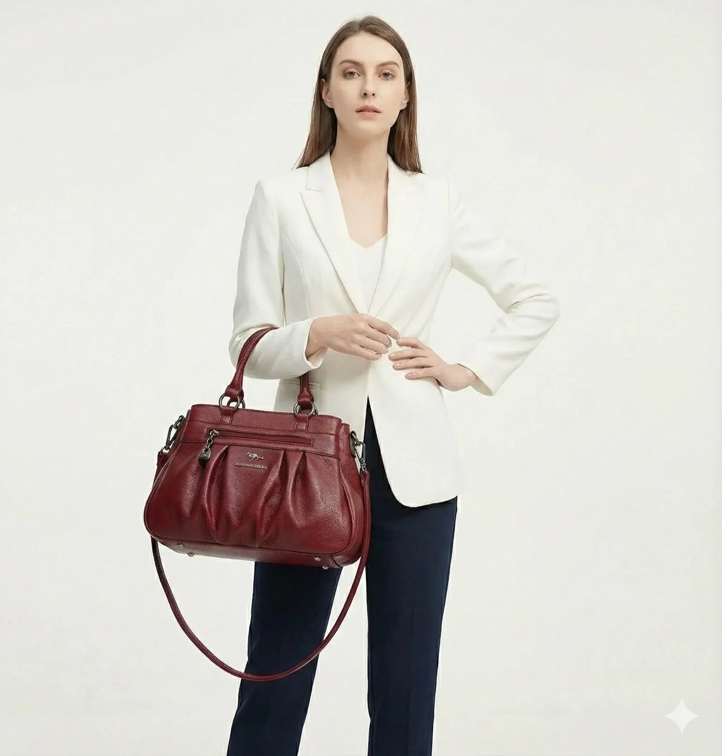 Genuine Leather Handbag - Roma