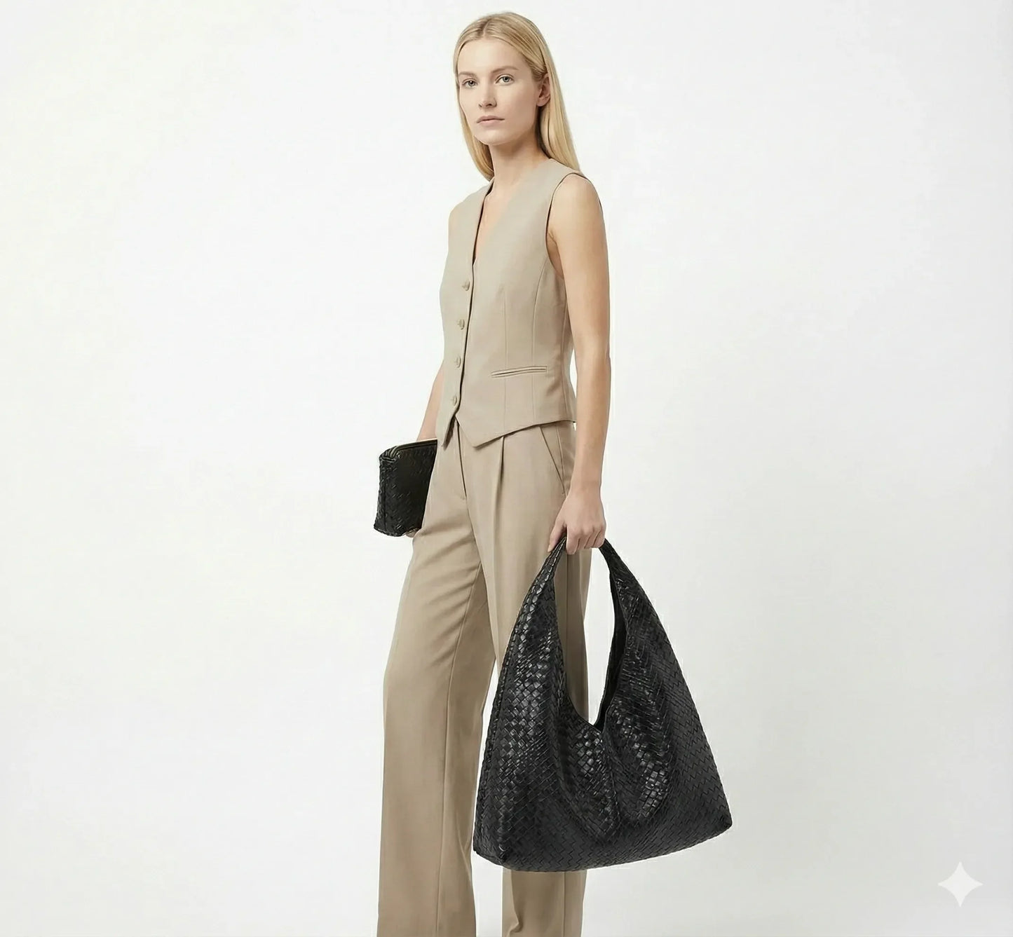 Genuine Leather Handbag and Wallet - Noelle
