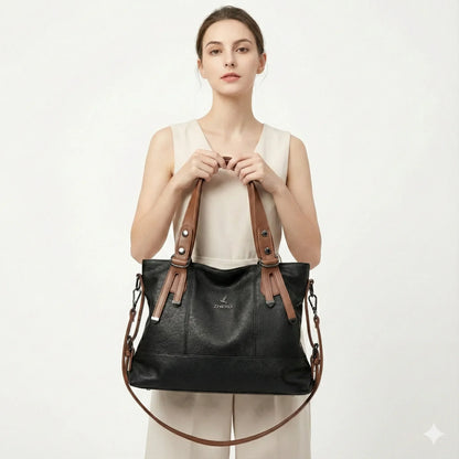 Genuine Leather Handbag - Anne Country