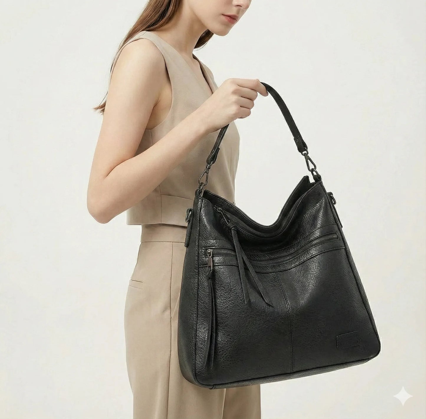 Genuine Leather Handbag - Pietra