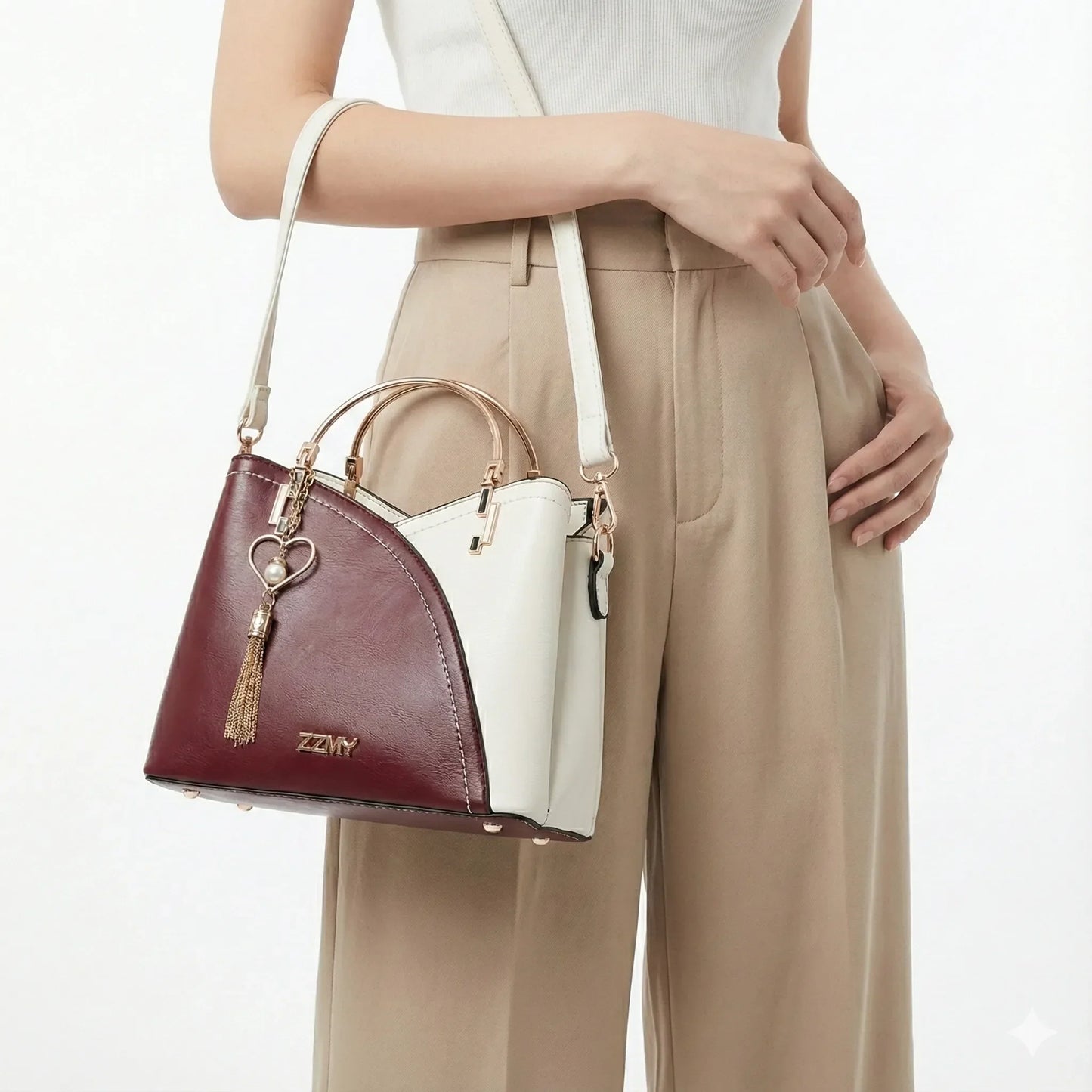 Genuine Leather Women's Handbag - Florenza