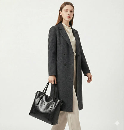 Genuine Leather Handbag - Glamour