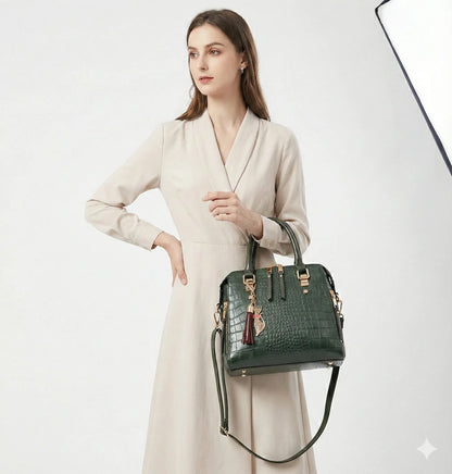 Handbag in Genuine Leather - Mia
