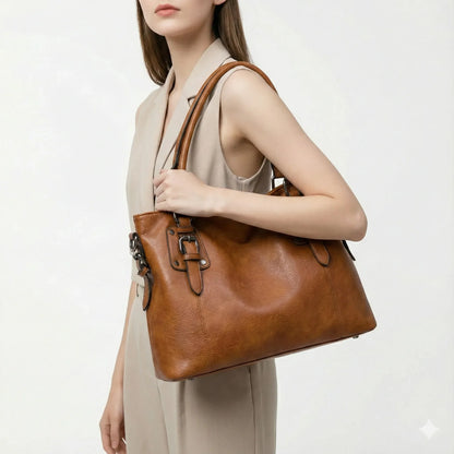 Genuine Leather Handbag - Adrena