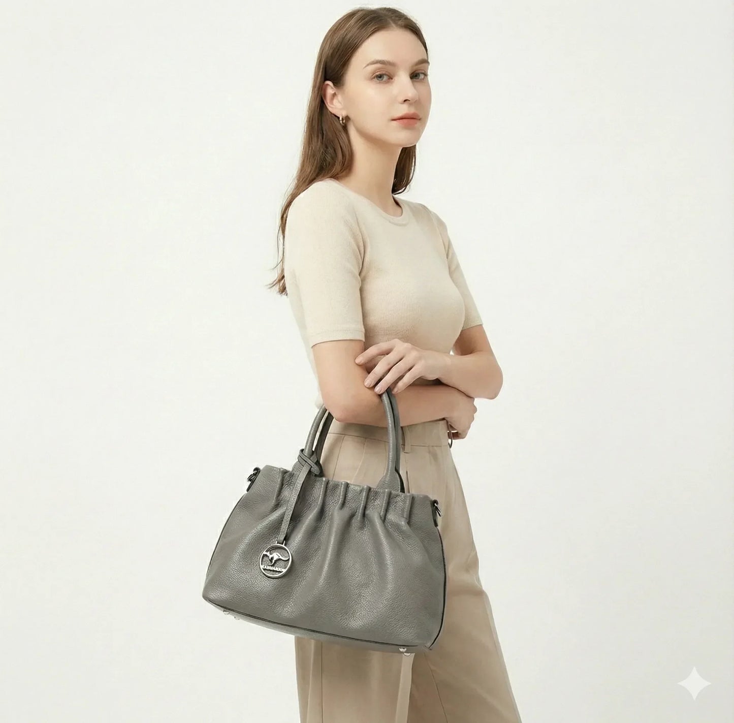 Genuine Leather Handbag - Italia