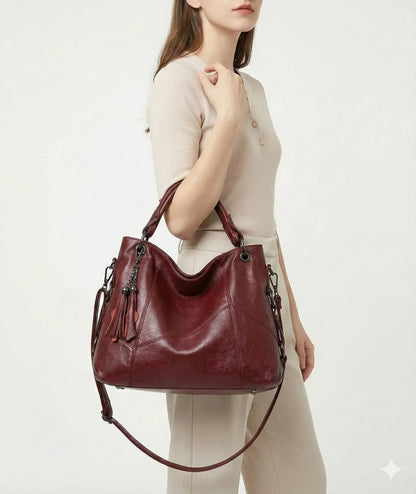 Genuine Leather Handbag - Catharina