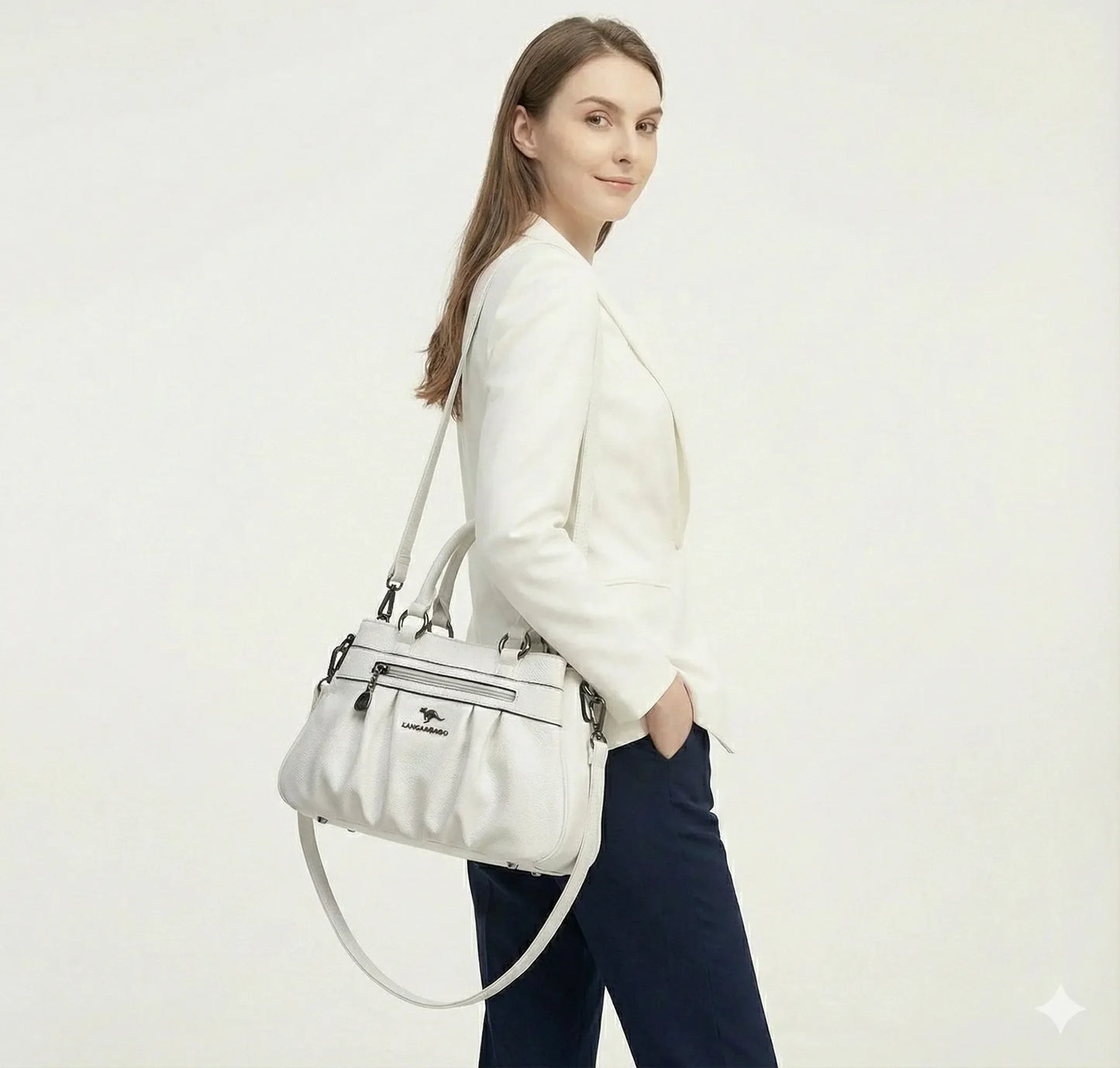 Genuine Leather Handbag - Roma
