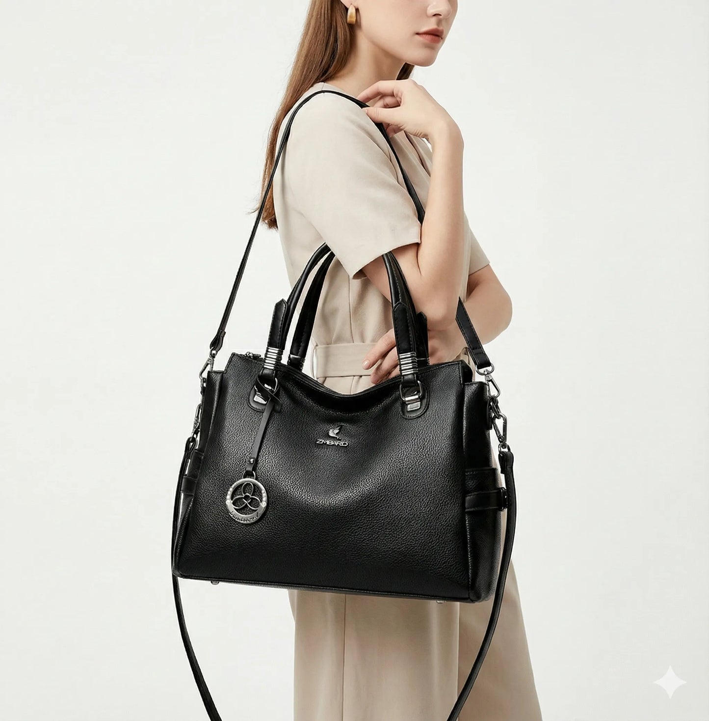 Genuine Leather Handbag - Helena