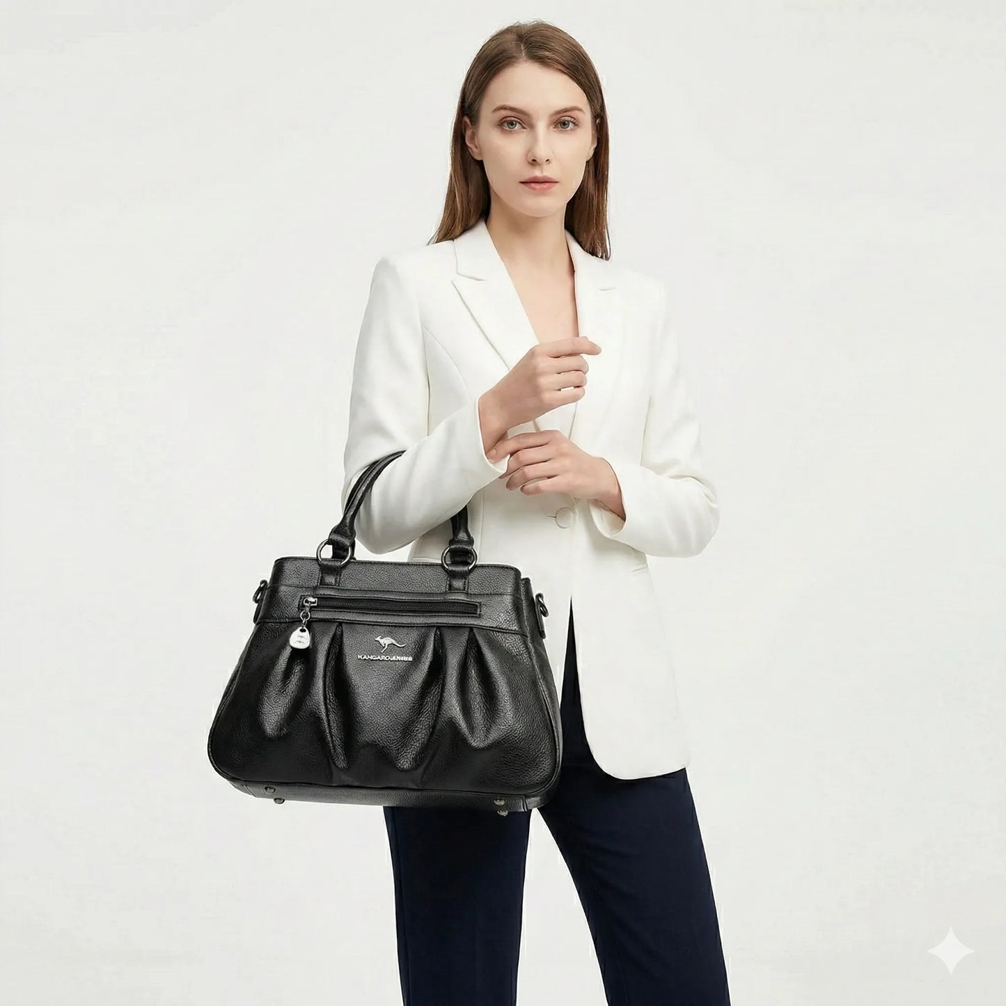 Genuine Leather Handbag - Roma