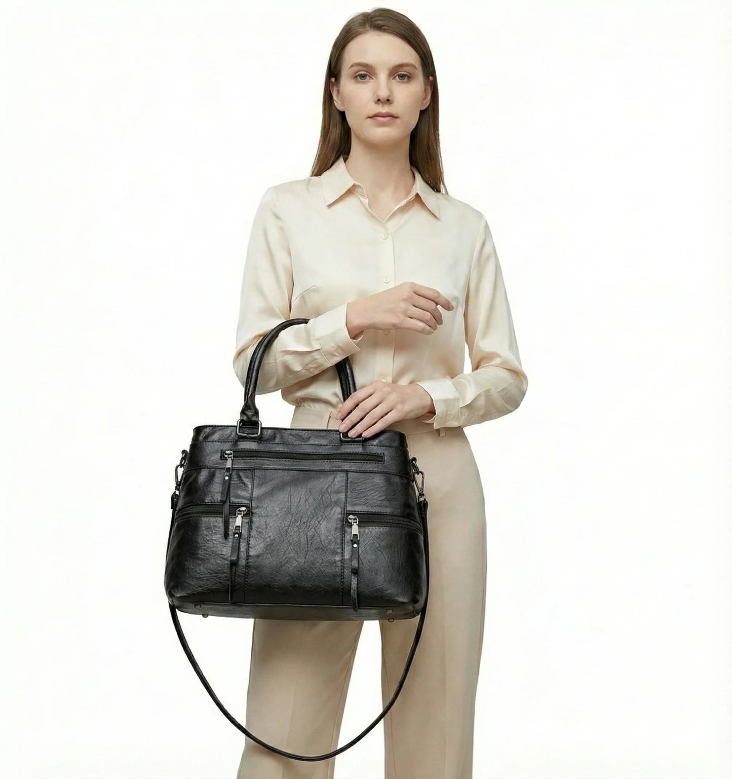 Handbag in Genuine Leather - Verse