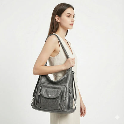 Genuine Leather Women's Handbag - Lim