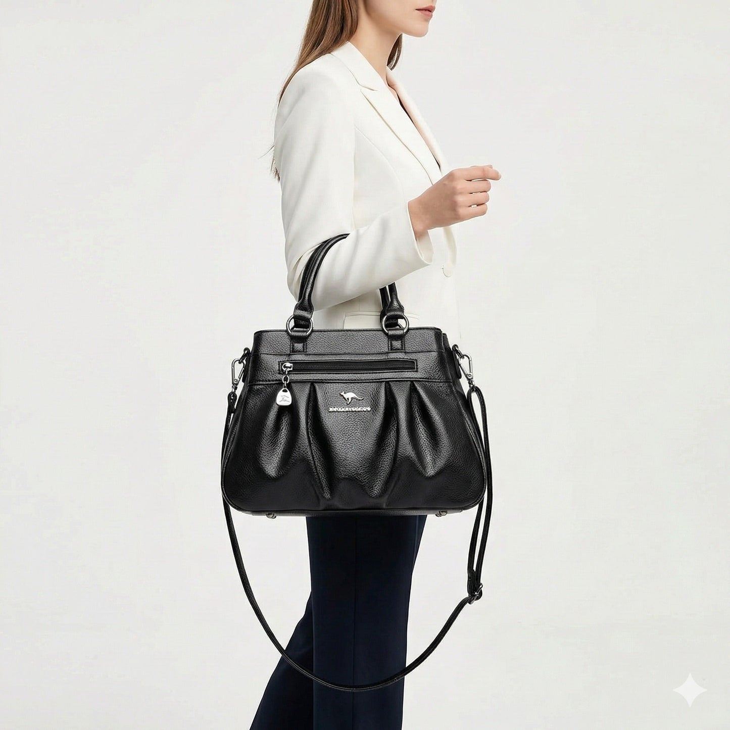 Genuine Leather Handbag - Roma