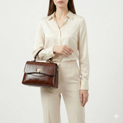 Handbag in Genuine Leather - Sienna