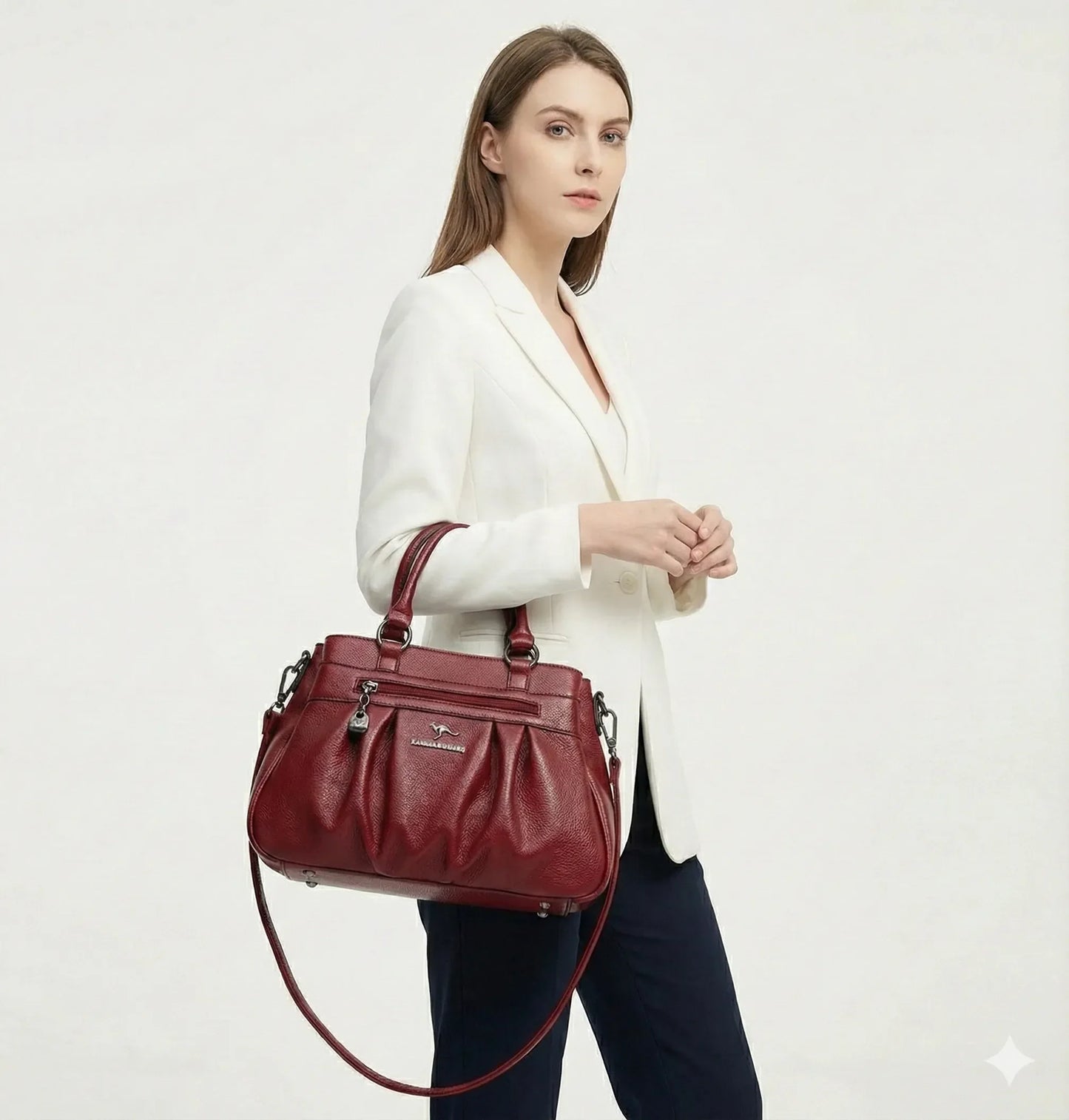 Genuine Leather Handbag - Roma