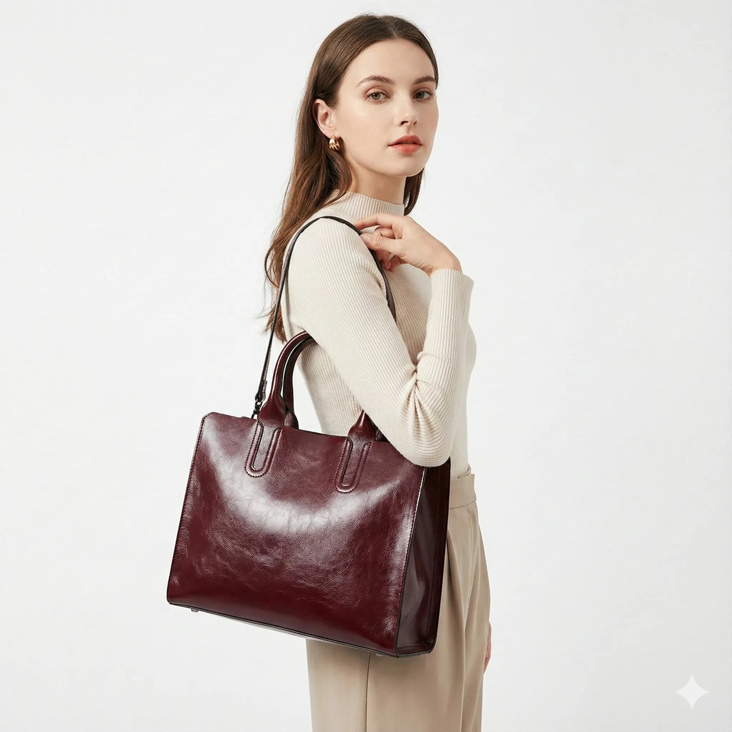 Genuine Leather Handbag - Criz