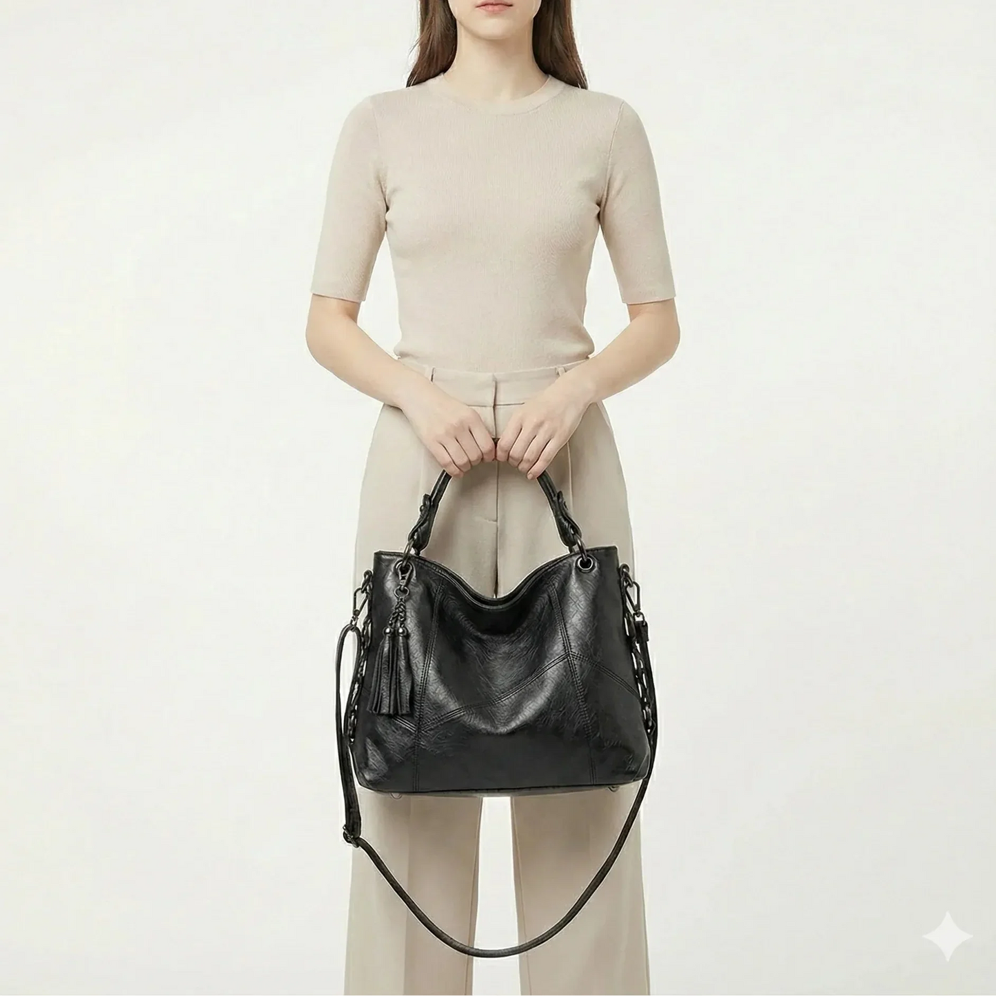 Genuine Leather Handbag - Catharina