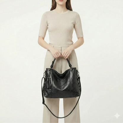 Genuine Leather Handbag - Catharina