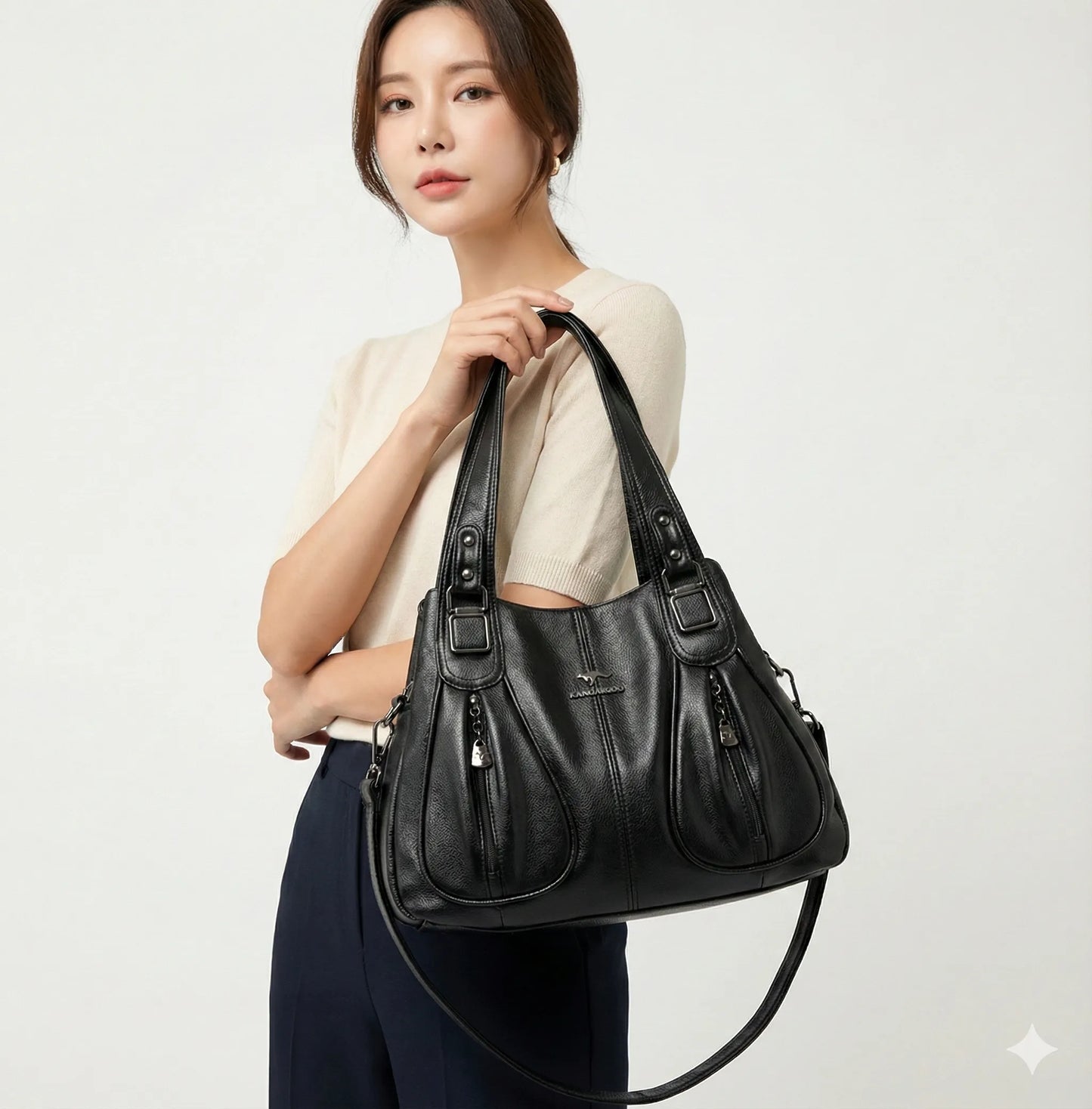 Genuine Leather Handbag - Livia