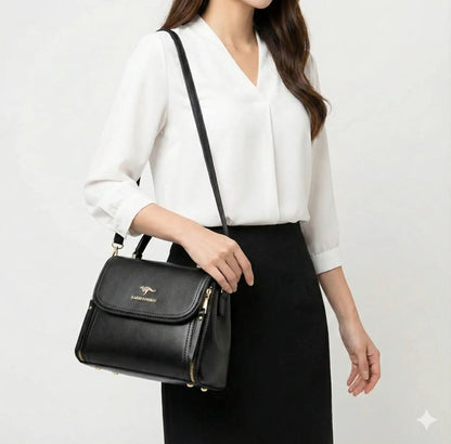 Handbag in Genuine Leather - Liora
