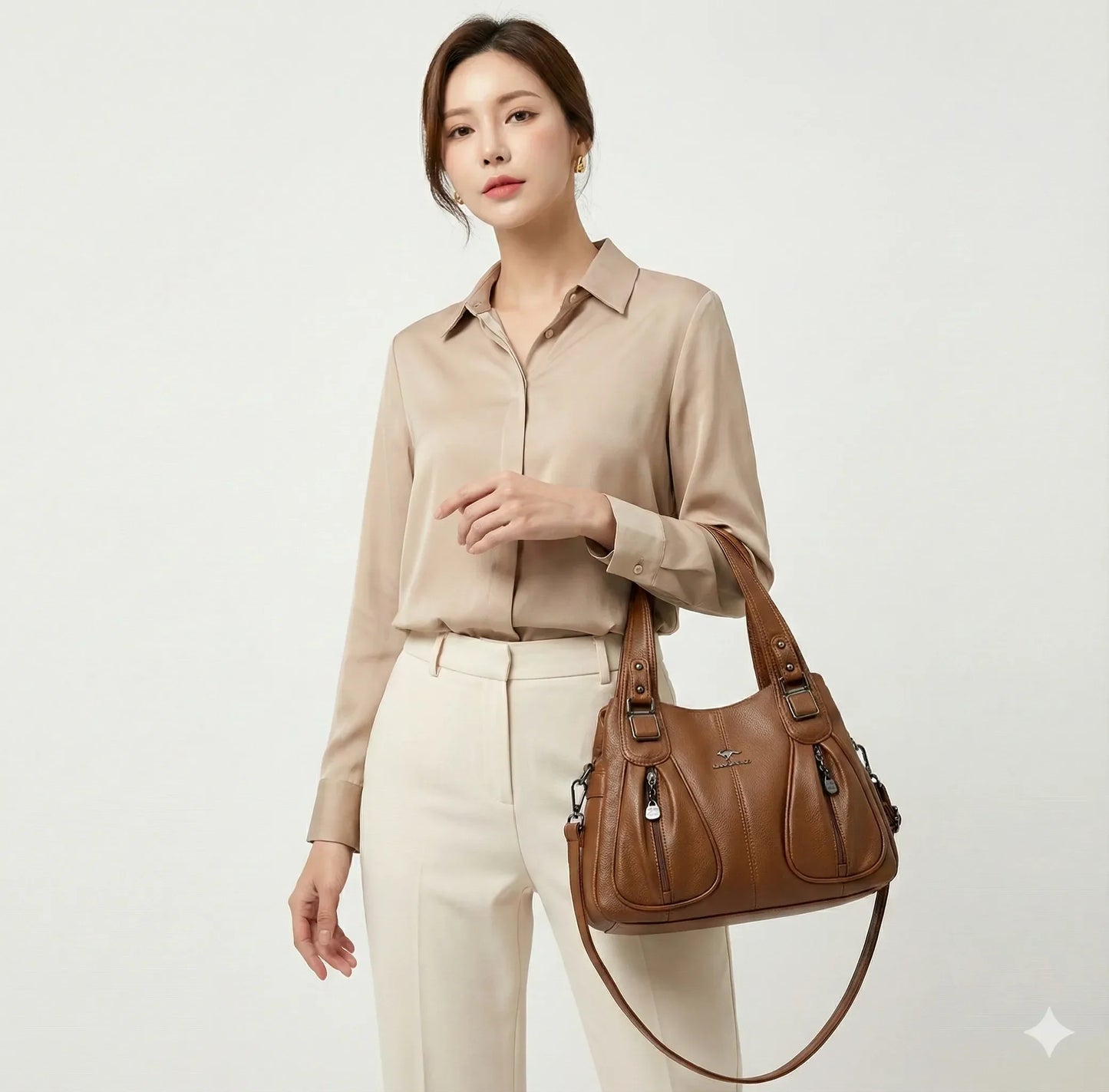 Genuine Leather Handbag - Livia