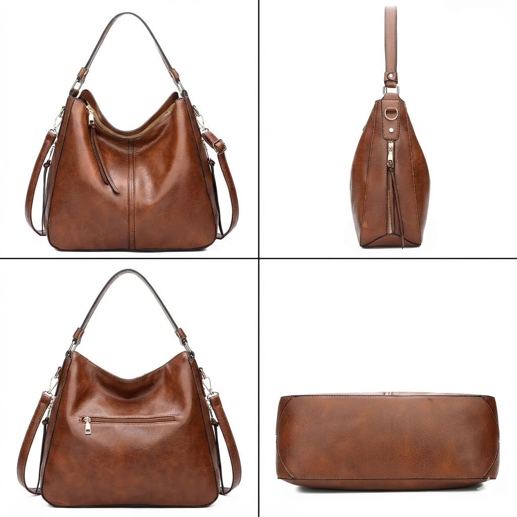 Genuine Leather Handbag - Mila