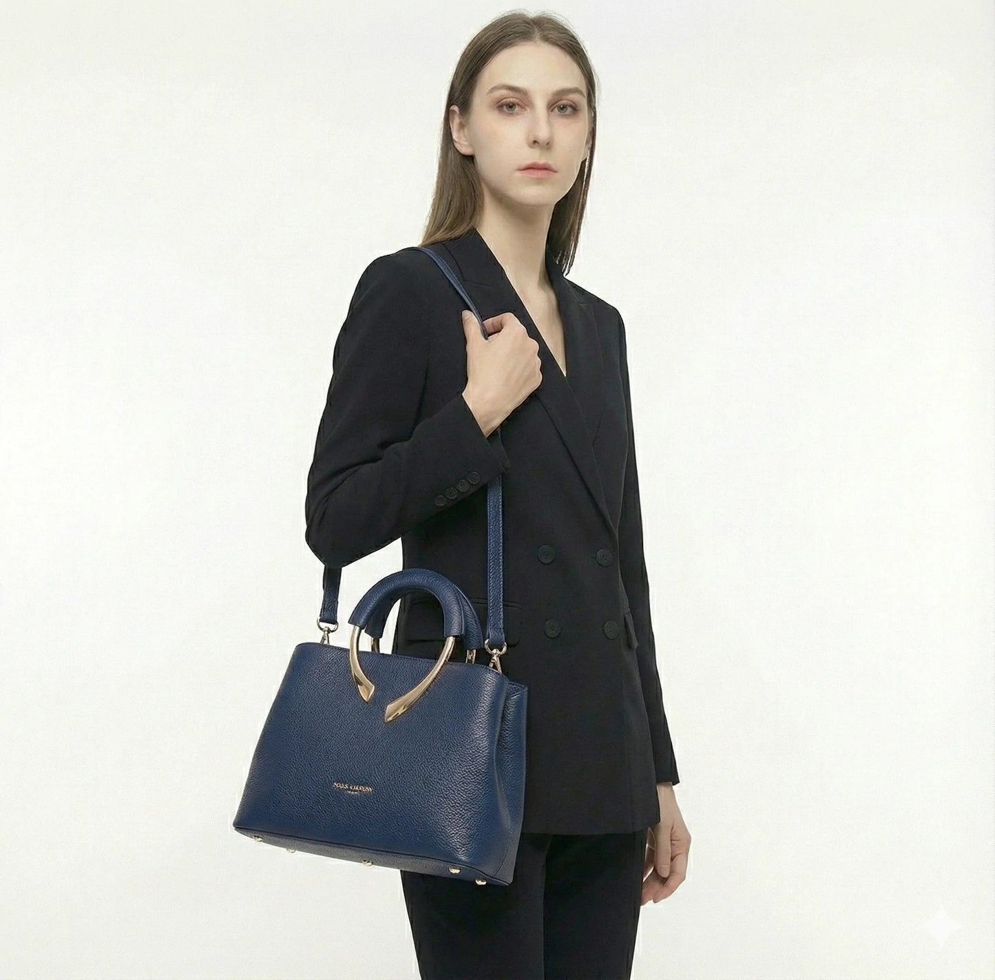 Genuine Leather Crossbody Handbag - Uiva