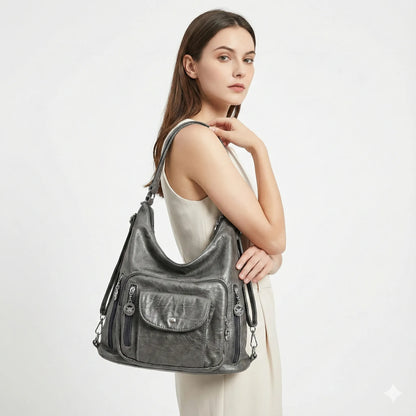 Genuine Leather Women's Handbag - Lim