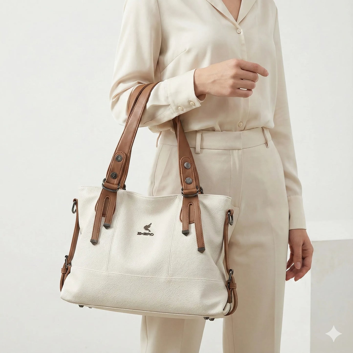 Genuine Leather Handbag - Anne Country