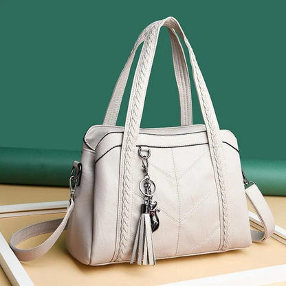 Genuine Leather Handbag - Gina