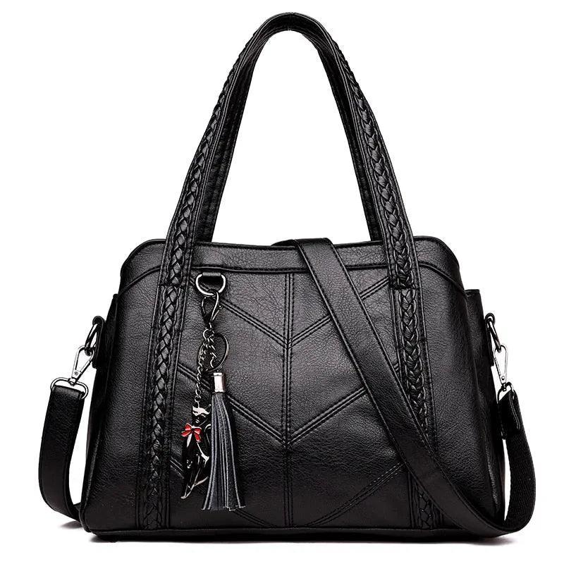 Genuine Leather Handbag - Gina