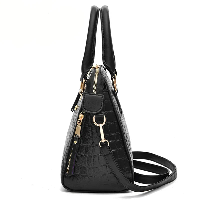 Handbag in Genuine Leather - Mia