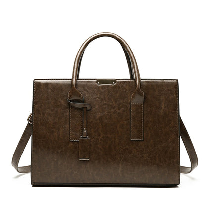 Genuine Leather Set Handbag + 2 Wallets - Zayna