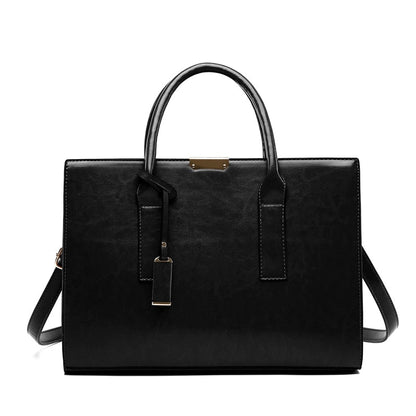 Genuine Leather Set Handbag + 2 Wallets - Zayna