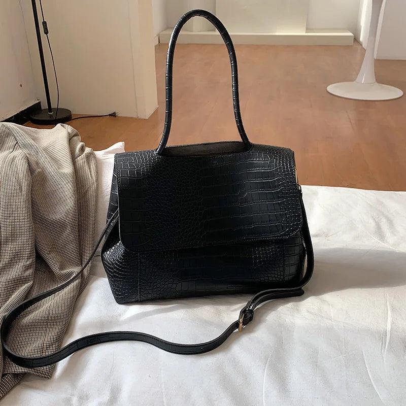 Genuine Leather Handbag - Clove