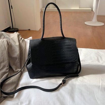 Genuine Leather Handbag - Clove