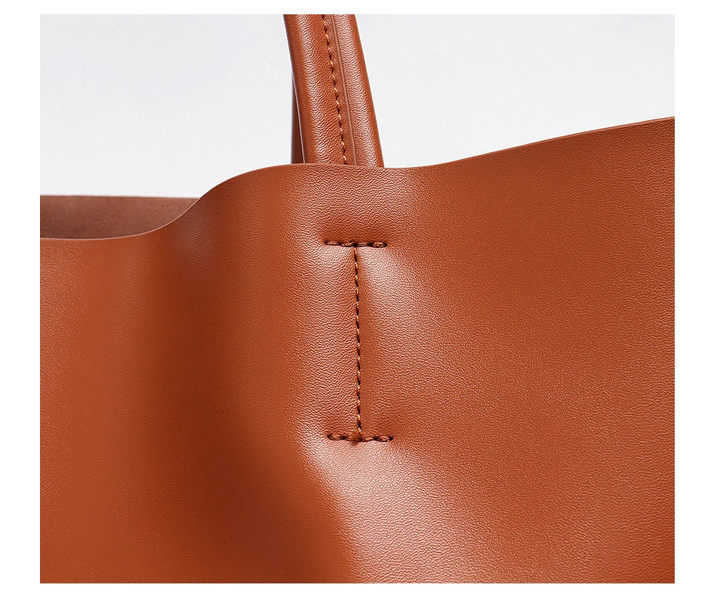 Genuine Leather Handbag - Kassia