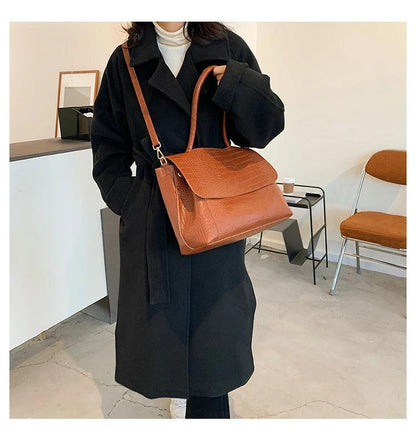 Genuine Leather Handbag - Clove