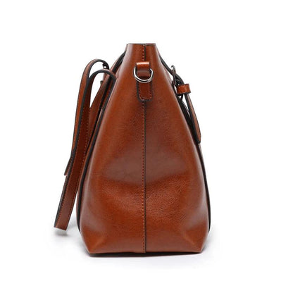 Genuine Leather Handbag - Mother